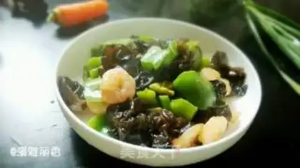 Make Shrimp peppers, black wood step 9