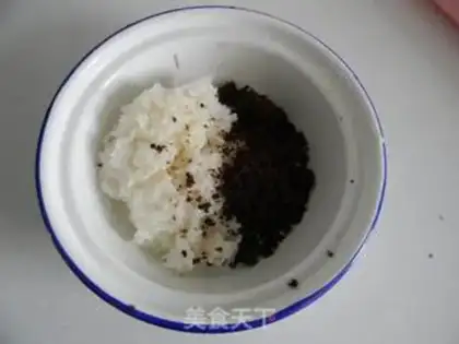 Make Red sugar rice pie step 4