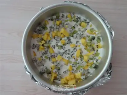 Make A peach mousse cake step 6