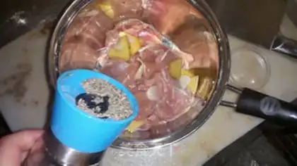 Make Thai sweet fried chicken steak step 7
