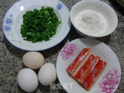 Make Crab omelet step 0