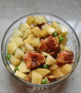 Make Chestbone, mushroom and potatoes step 4