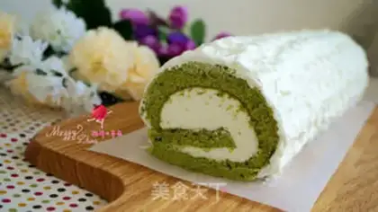Make Tea and cream cake rolls step 21
