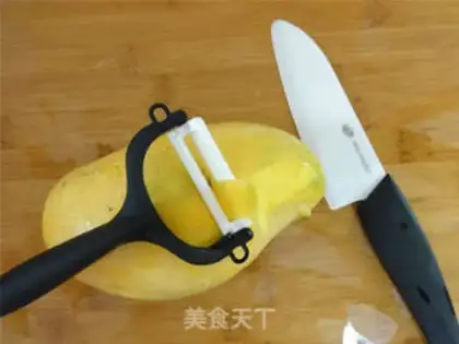 Make Mango roses step 1