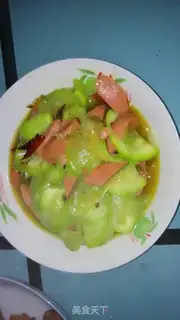 Make Nishichi has fried ham sausage step 4
