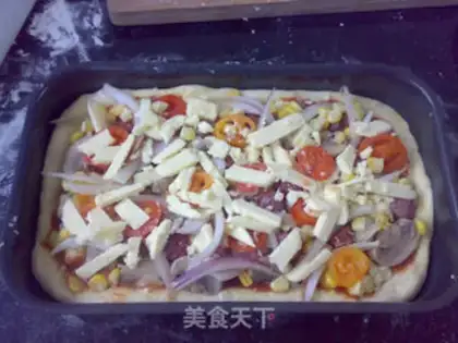 Make Black peppers, mushroom pizza step 9
