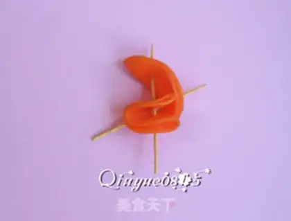 Make Carrot roses step 4