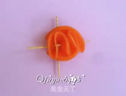 Make Carrot roses step 5