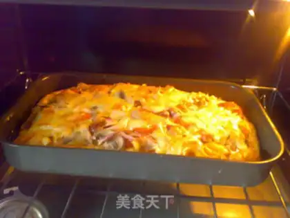 Make Black peppers, mushroom pizza step 11