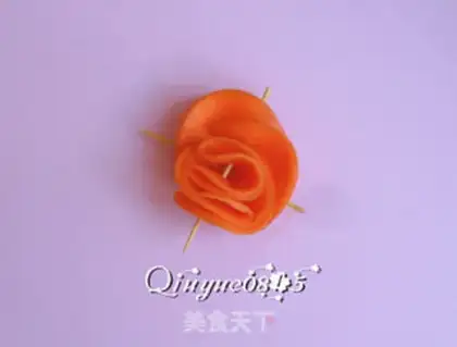 Make Carrot roses step 6