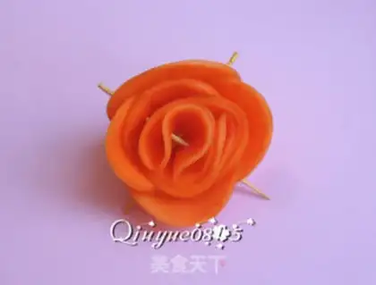 Make Carrot roses step 7
