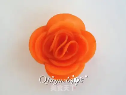 Make Carrot roses step 8