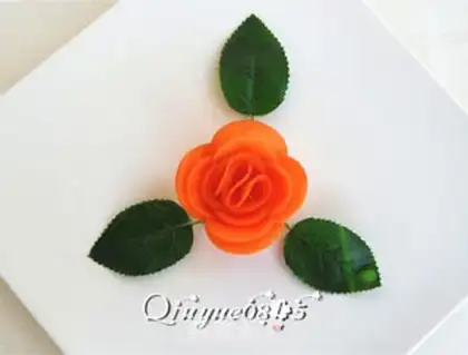 Make Carrot roses step 9