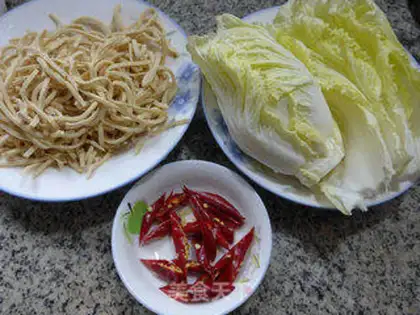 Make The cabbage grafted a thousand silks step 0
