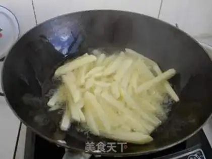 Make Tasty snacks. French fries step 3