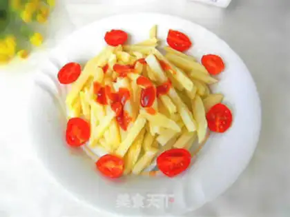 Make Tasty snacks. French fries step 4