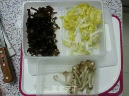 Make Carrot crab mushrooms step 1