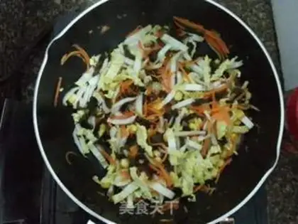Make Carrot crab mushrooms step 3