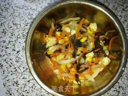 Make Carrot crab mushrooms step 5