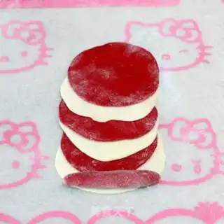 Make Double rose buns step 9