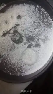 Make Coconut black sesame and fruit step 6