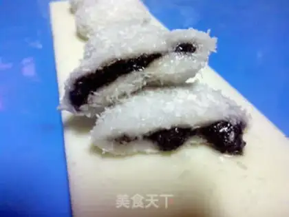 Make Coconut black sesame and fruit step 7