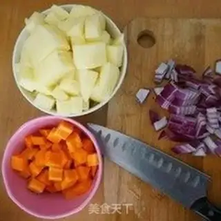 Make Chicken steak and curry step 3