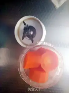 Make Baby eats carrot mud step 2