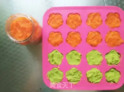 Make Baby eats carrot mud step 3