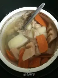 Make Liang Huaishan soup step 4