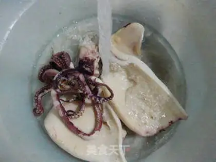 Make Tofu ink fish step 1
