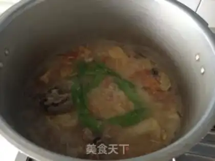 Make Big cabbage tofu stewed bones step 8