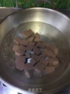 Make Garlic pig blood step 4