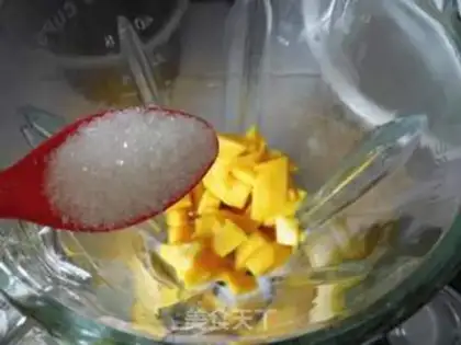 Make Mango yogurt step 1