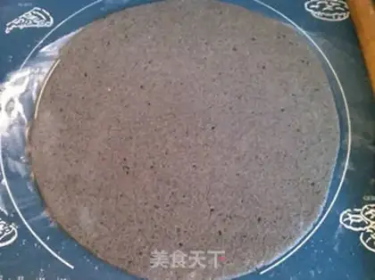 Make Black sesame rolls step 9