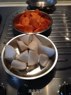 Make Double radish lamb stew step 2