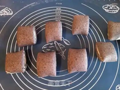 Make Black sesame rolls step 15