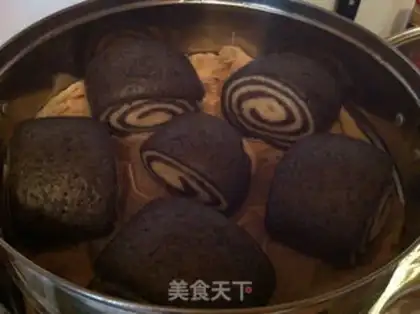 Make Black sesame rolls step 17