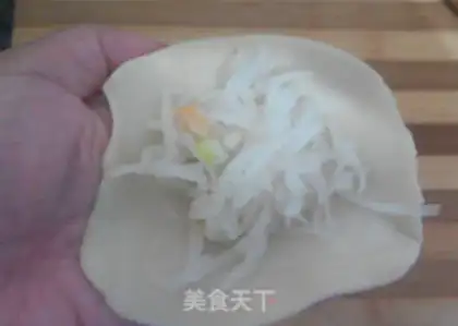 Make radish white-skin pie step 13