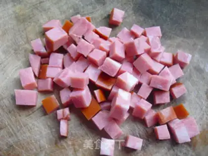 Make Egg and ham congee step 2