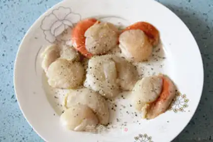 Make Scallops with sweet pea mud step 4