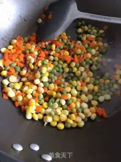 Make Meat pea corn step 2
