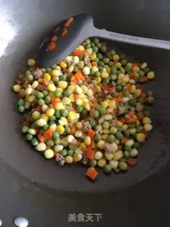 Make Meat pea corn step 3