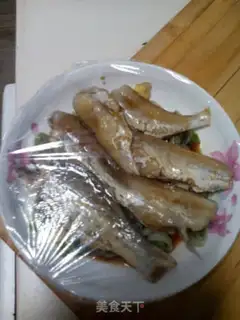 Make Microwave steamed fish dry step 6