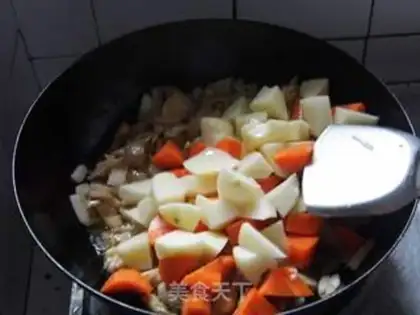 Make Coconut curry chicken step 8