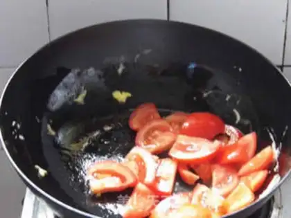 Make Tomato eggnog noodles step 4