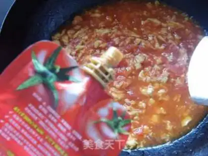 Make Tomato eggnog noodles step 6