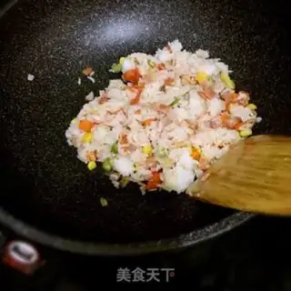 Make Bacon tomato rice step 3