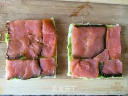 Make Salmon toast step 5