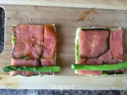 Make Salmon toast step 6